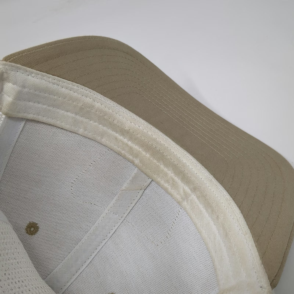 Richardson Trucker Hat Beige OSFM Mesquite Creek Outfitters Mesh Back Snapback