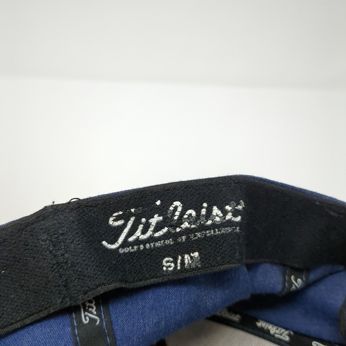 Titleist Fitted Golf Hat Blue Small/Medium A-Flex Embroidered 6 Panel
