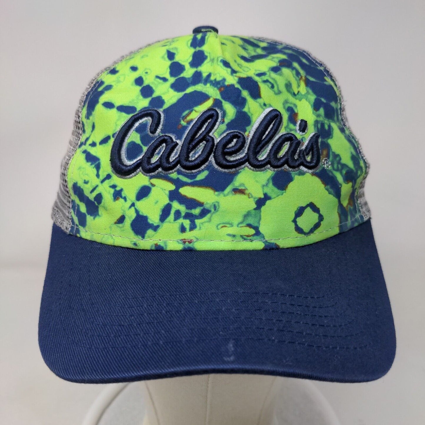 Cabela's Youth Strapback Trucker Hat Multicolor One Size Embroidered Mesh Back