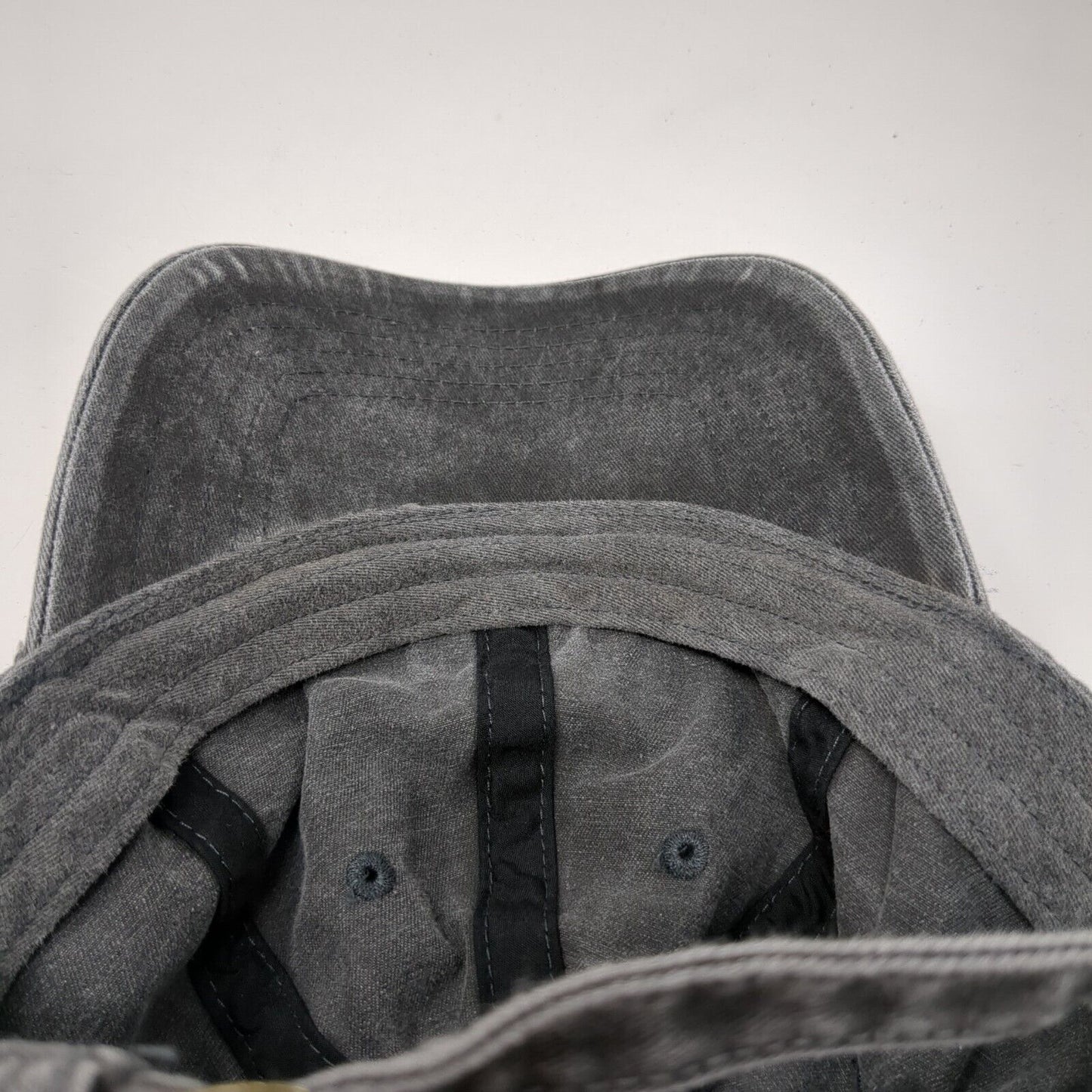 Unbranded Slideback Hat Gray One Size Adjustable Blank Solid 6 Panel