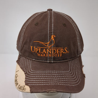 Uplanders Warehouse Strapback Hat Brown One Size I Chase Tail Outdoor