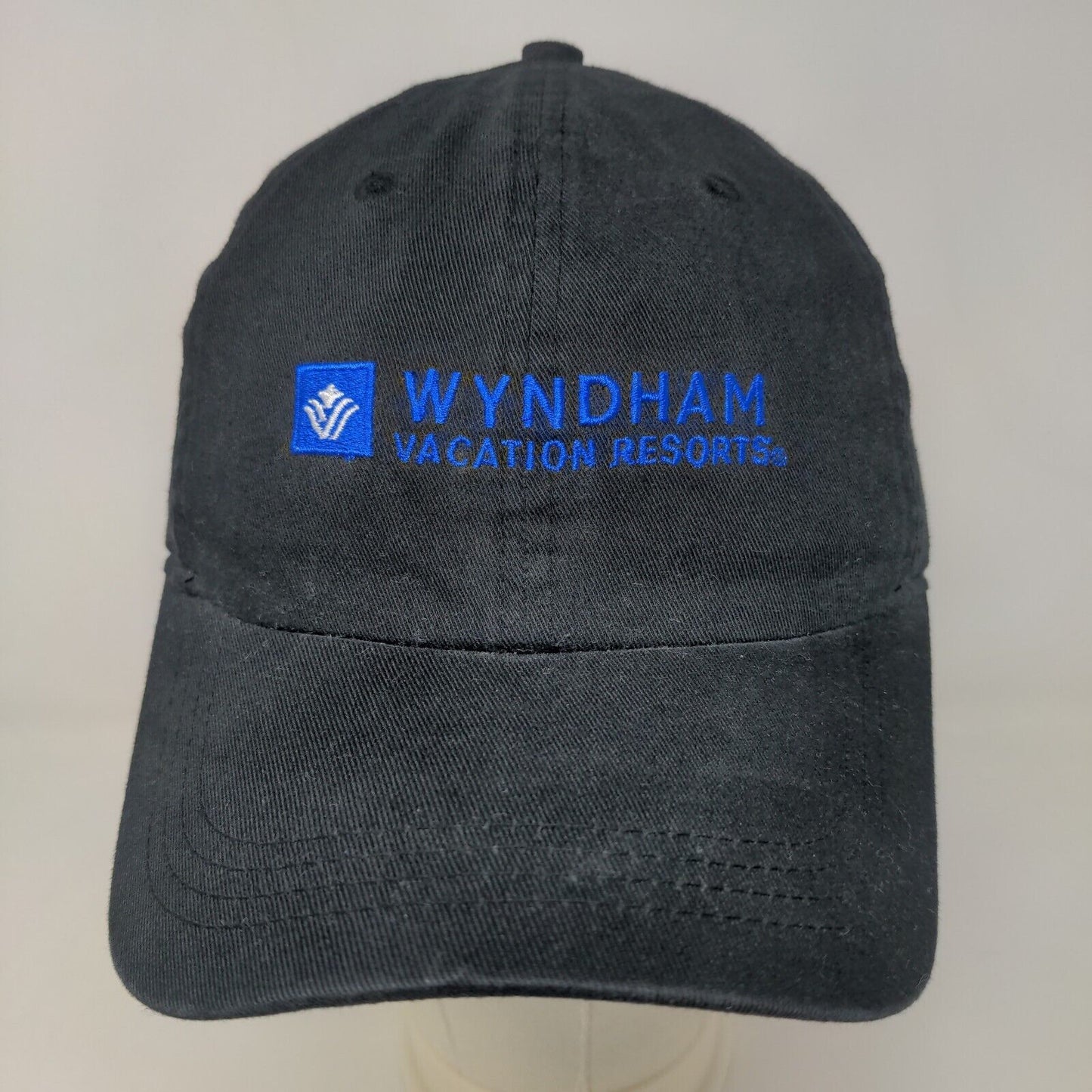 Ahead Men's Strapback Hat Black Adjustable Embroidered Wyndham VIP Gold