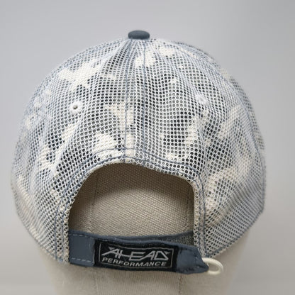 Ahead Baseball Cap Gray One Size Indian Wells Golf Resort Mesh Back Camo Hat