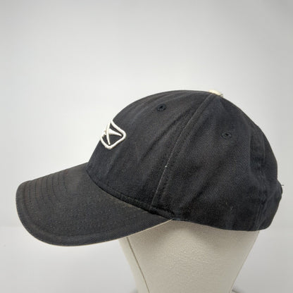 Reebok Strapback Hat Black One Size Embroidered Logo Adjustable 6 Panel
