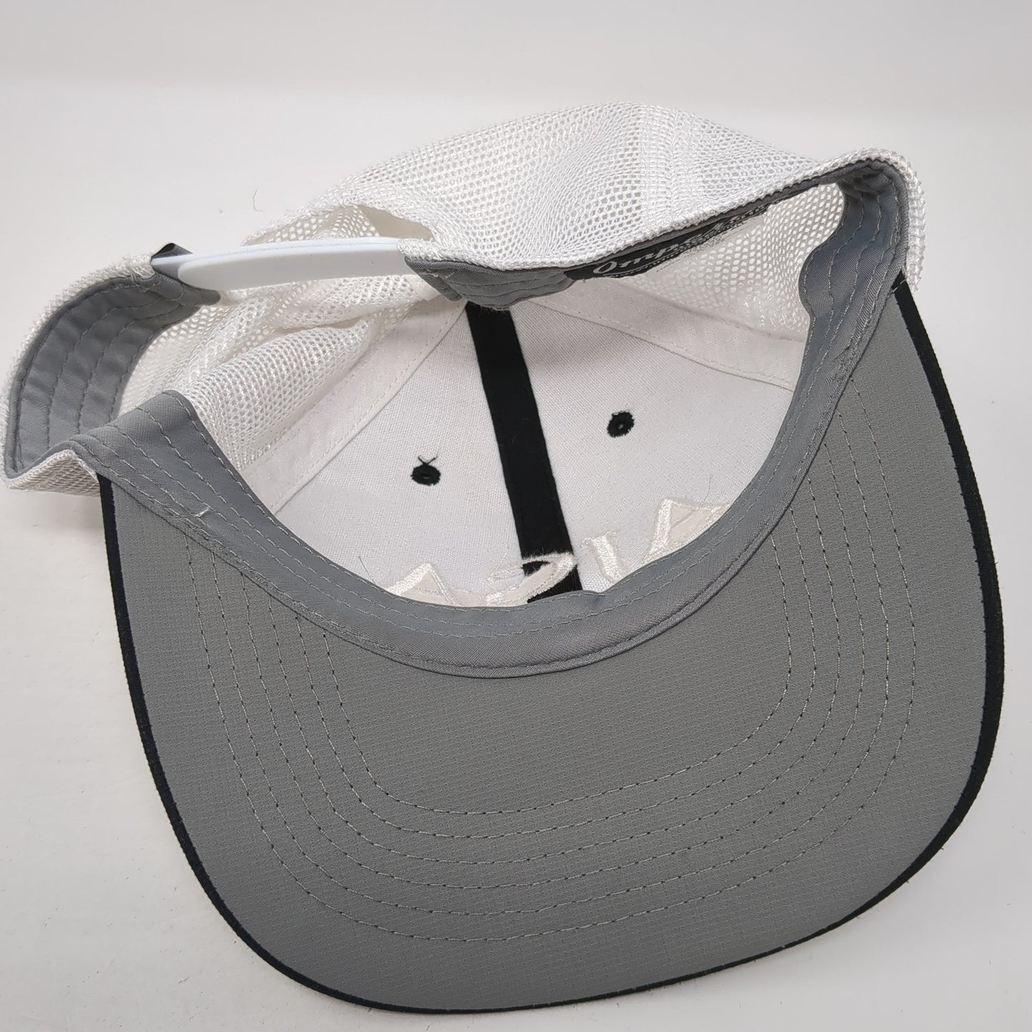 AJGA Snapback Trucker Hat Black OS Adjustable Embroidered Mesh Back Imperial