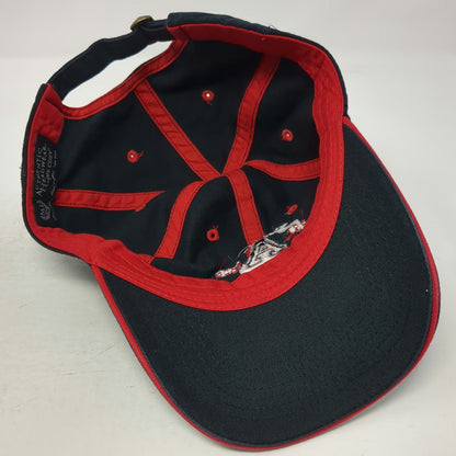 ML Authentic Headwear Baseball Cap Black Red White One Size Albright College Hat