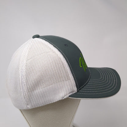 Wolfe Pac Pellets Fitted Mesh Back Trucker Hat Gray 6 7/8-7 3/8 Stretch