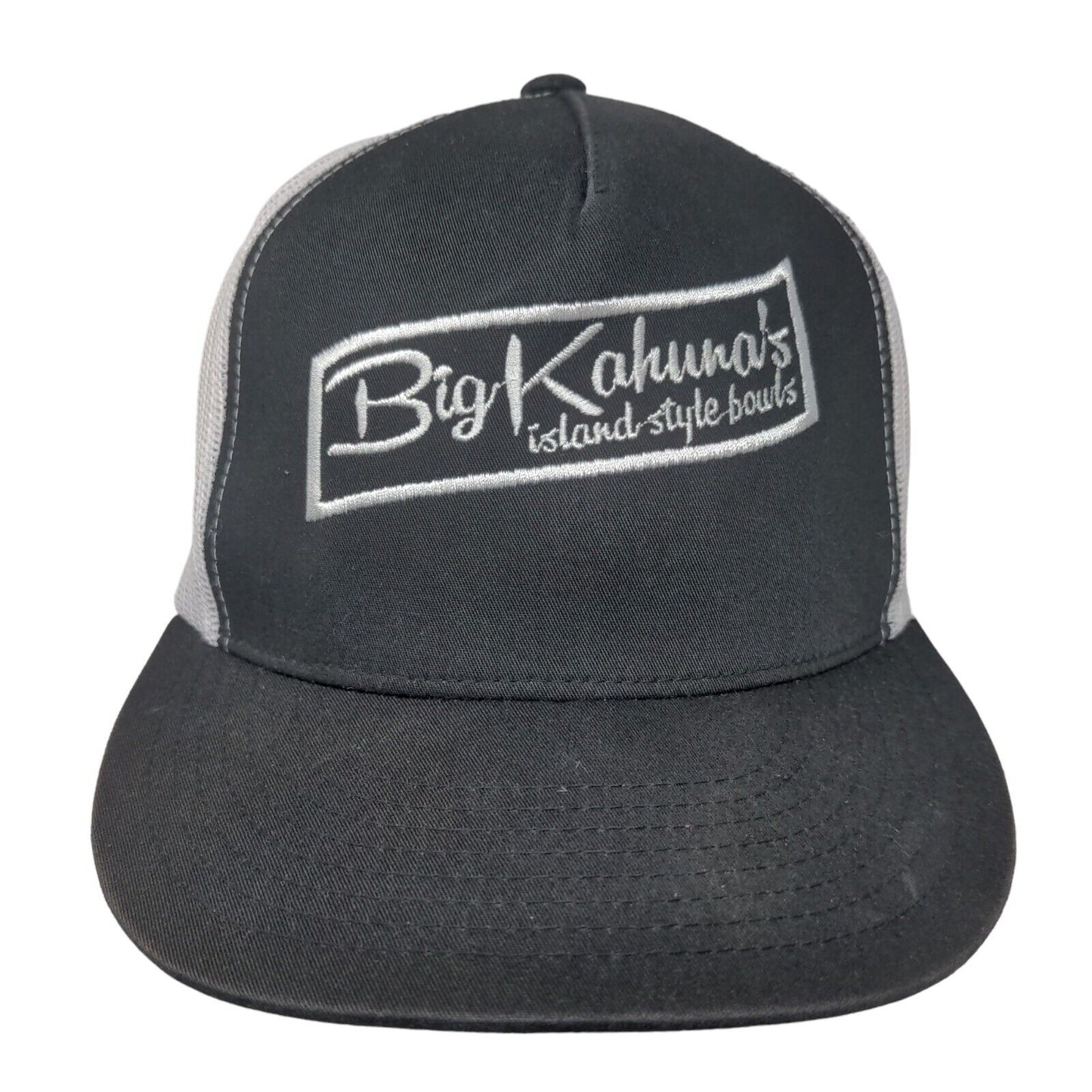 Big Kahuna's Island Style Bowls Snapback Trucker Hat Black One Size Yupoong