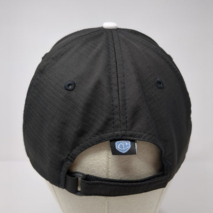 NASBA Strapback Hat Black One Size Cap America Golf Embroidered 6 Panel
