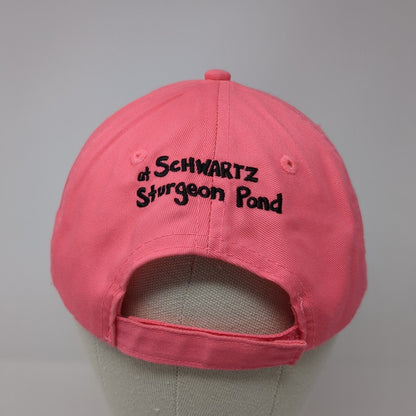 I Lost My Sturginity Strapback Hat Pink One Size Solid Port & Company