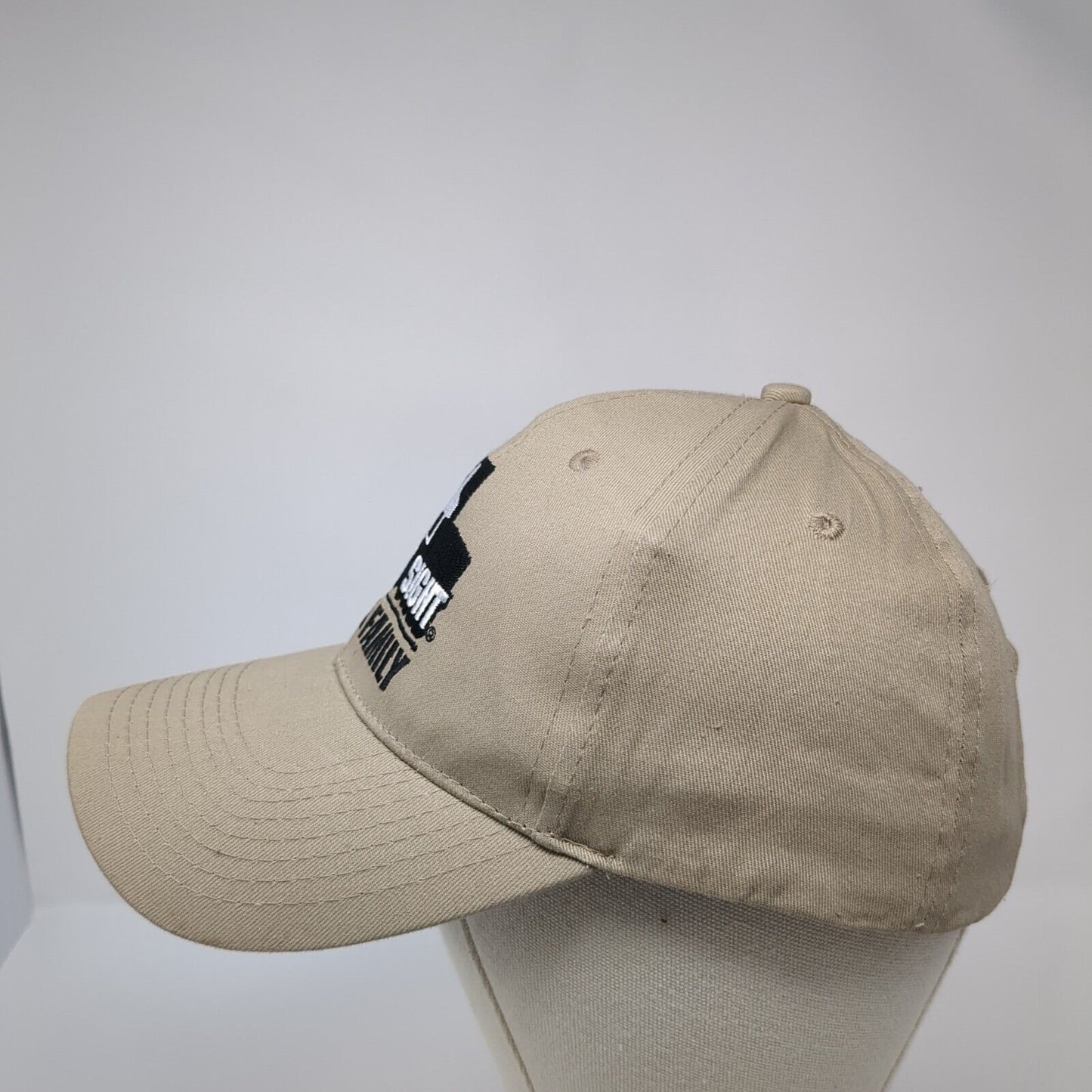 Front Sight First Family Strapback Hat Tan One Size Embroidered Otto