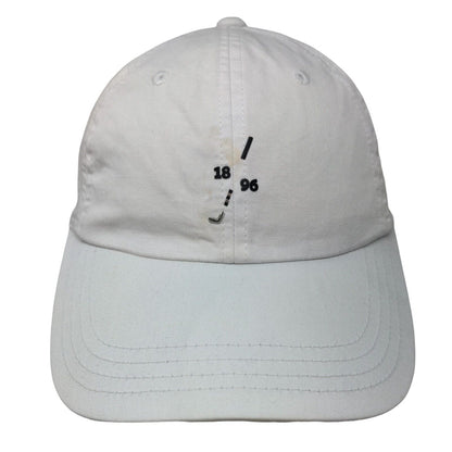 Golf Club 1896 Strapback Hat White One Size Adjustable American Needle