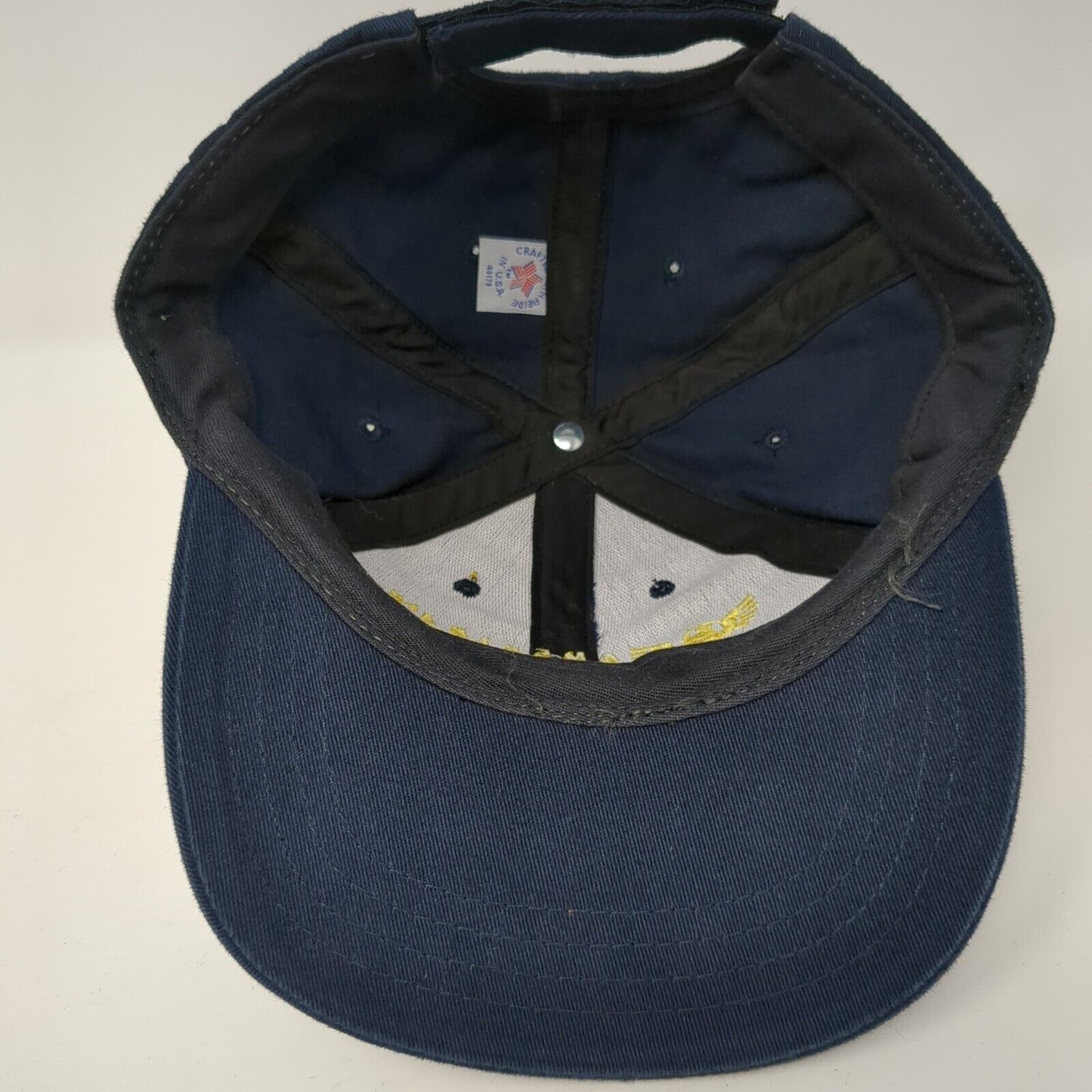 America's Navy Forged By The Sea Strapback Hat Blue One Size Adjustable