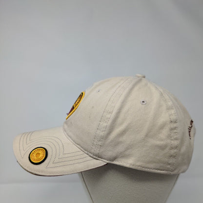 Tamarack Trailhead To Discovery Strapback Hat Tan OSFM The Game 6 Panel