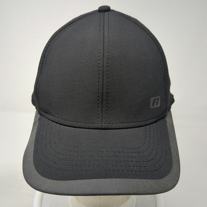 Russell Baseball Cap Black XL Stretch Fit Performance Athletic Heat Transfer Hat