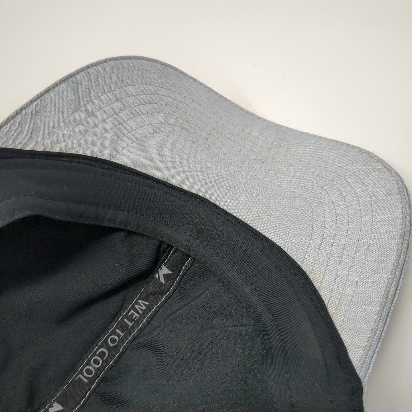 Mission Baseball Cap Gray One Size Cooling Wet to Cool Laser Cut Vent Hat