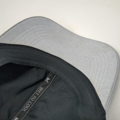 Mission Baseball Cap Gray One Size Cooling Wet to Cool Laser Cut Vent Hat