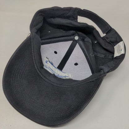 Fastenal Racing Strapback Hat Black OSFA Embroidered Logo Monarch