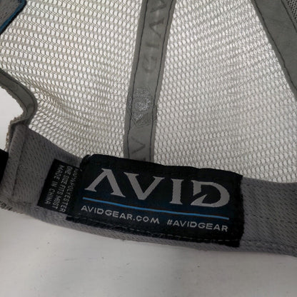 Avid Snapback Mesh Back Trucker Hat Gray OSFM Embroidered Fishing Hook