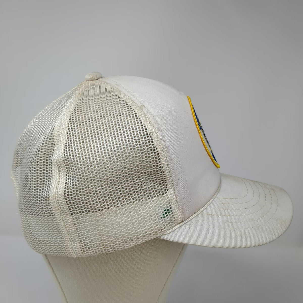 United States Air Force USAF Patch White Trucker Hat One Size Mesh Foam Snapback