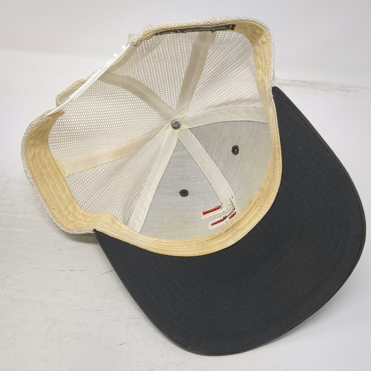 Richardson Trucker Hat Gray One Size American Flag F Logo Snapback Cap Mesh Back