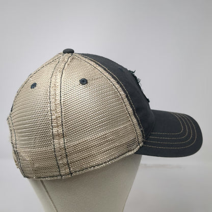 Camp David Trucker Hat Gray One Size Boise Idaho City Trees Patch Snapback Mesh