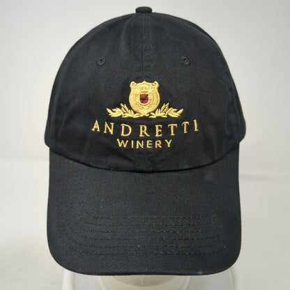 K-Products Baseball Cap Black One Size Andretti Winery Embroidered Cotton Hat