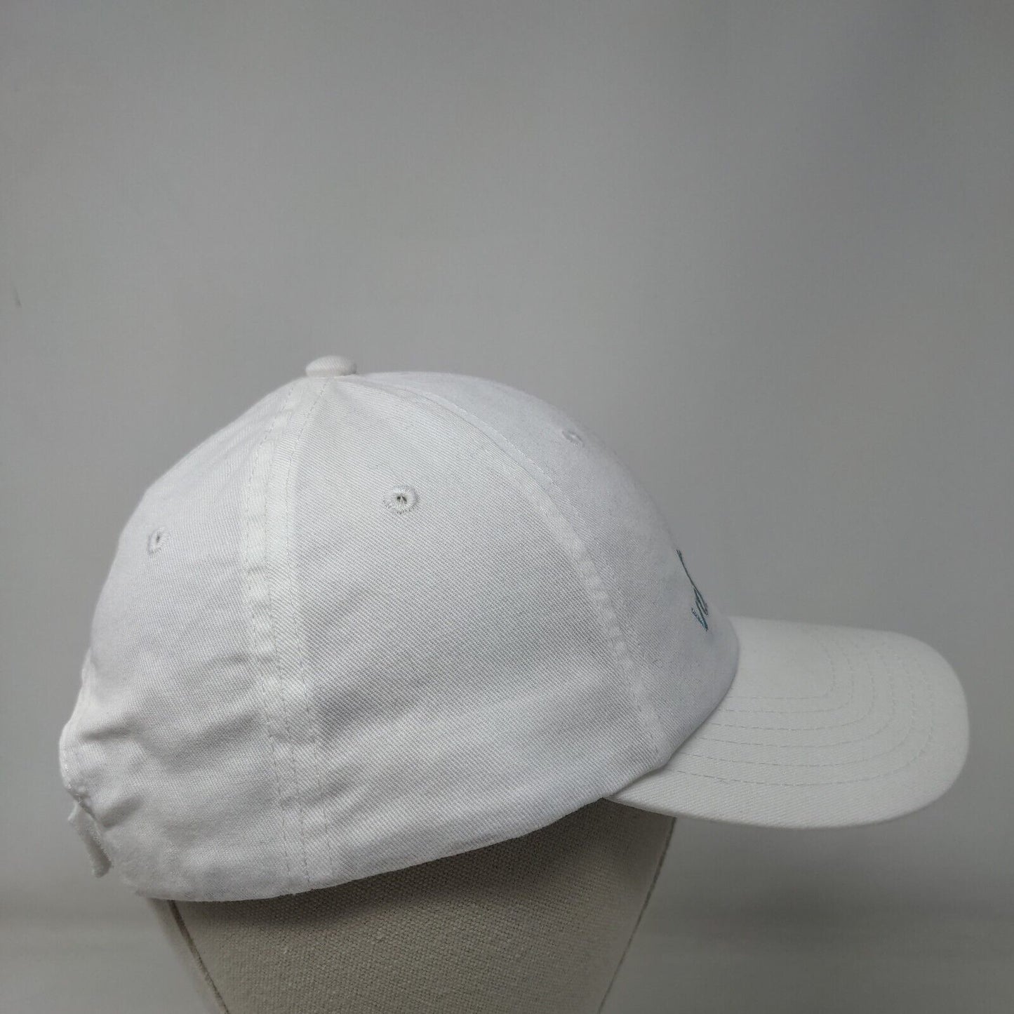 Vitamin Sea Strapback Hat White OSFM Adjustable Embroidered 6 Panel Cotton