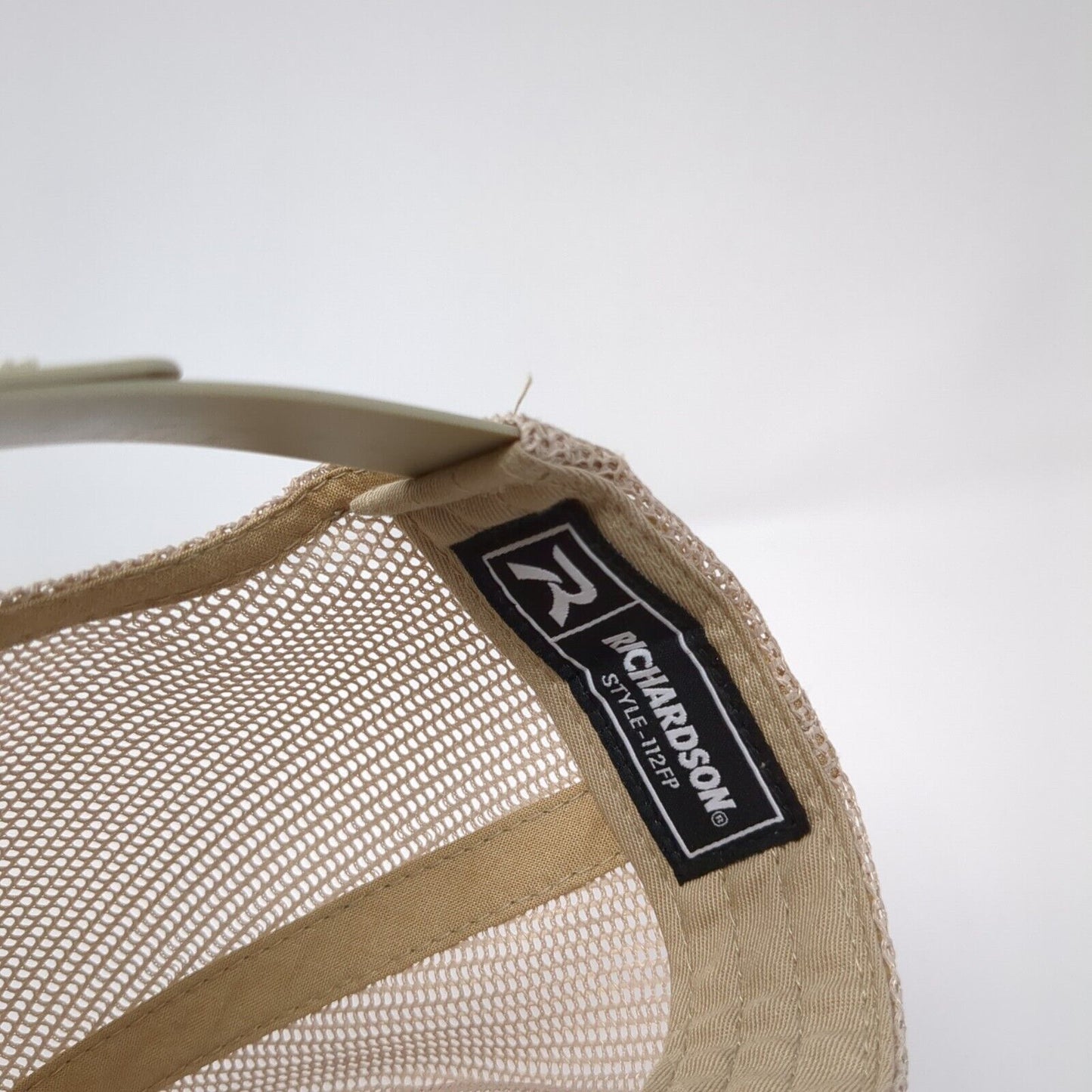 Idaho Angler Leather Patch Snapback Trucker Hat Green One Size Mesh Back