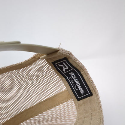 Idaho Angler Leather Patch Snapback Trucker Hat Green One Size Mesh Back