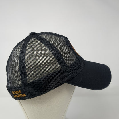 Brewery Snapback Trucker Hat Black One Size Adjustable Embroidered Mesh Back