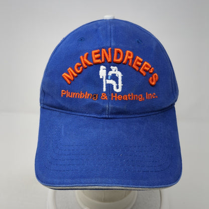 McKendree's Plumbing & Heating Inc. Strapback Baseball Cap Blue OS Adjustable