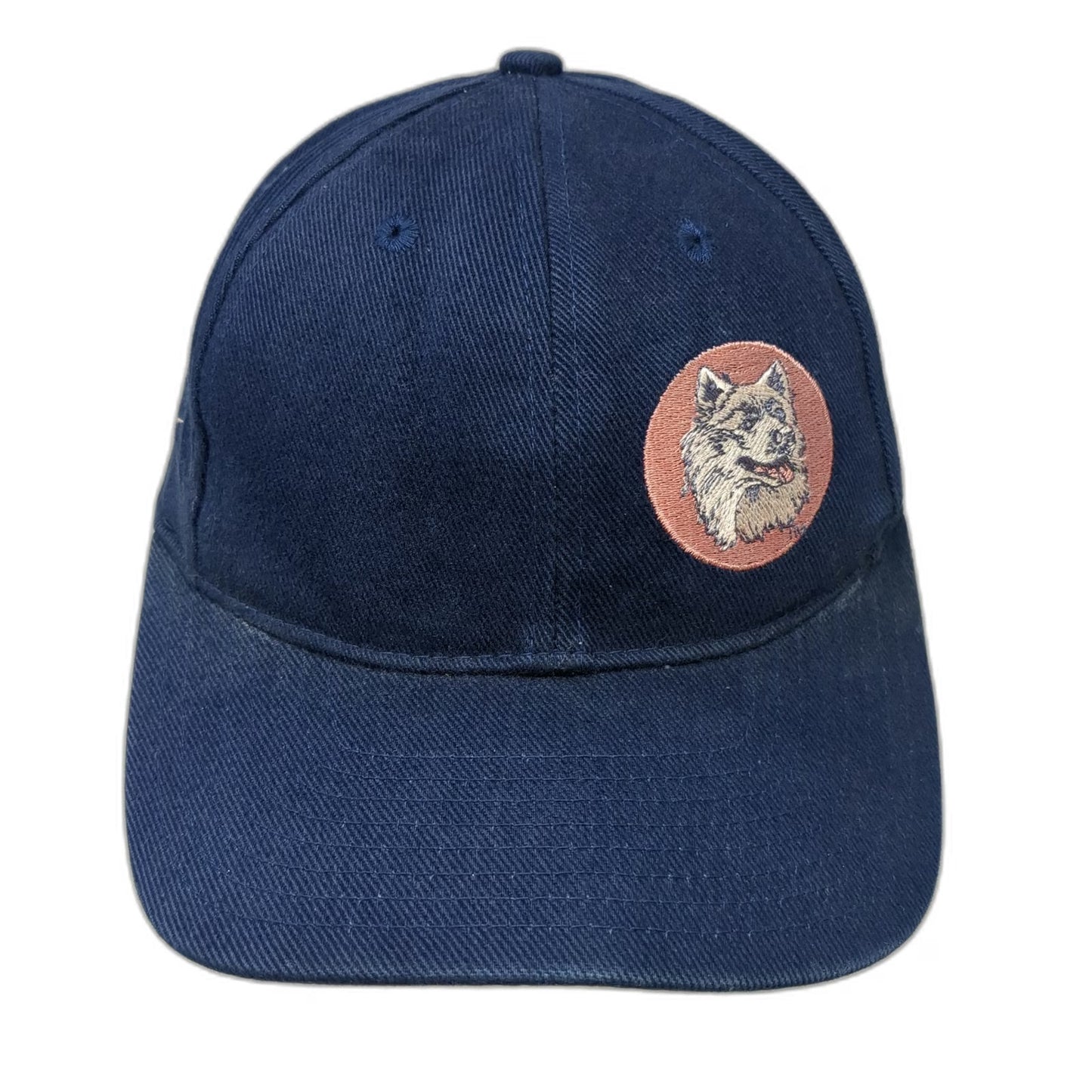 Nike Snapback Blue Embroidered Team Sports Hat Swoosh Vintage UConn Huskies