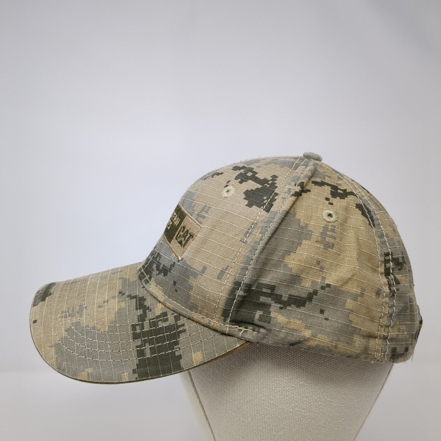 Western States CAT Strapback Hat Digital Camo One Size Embroidered