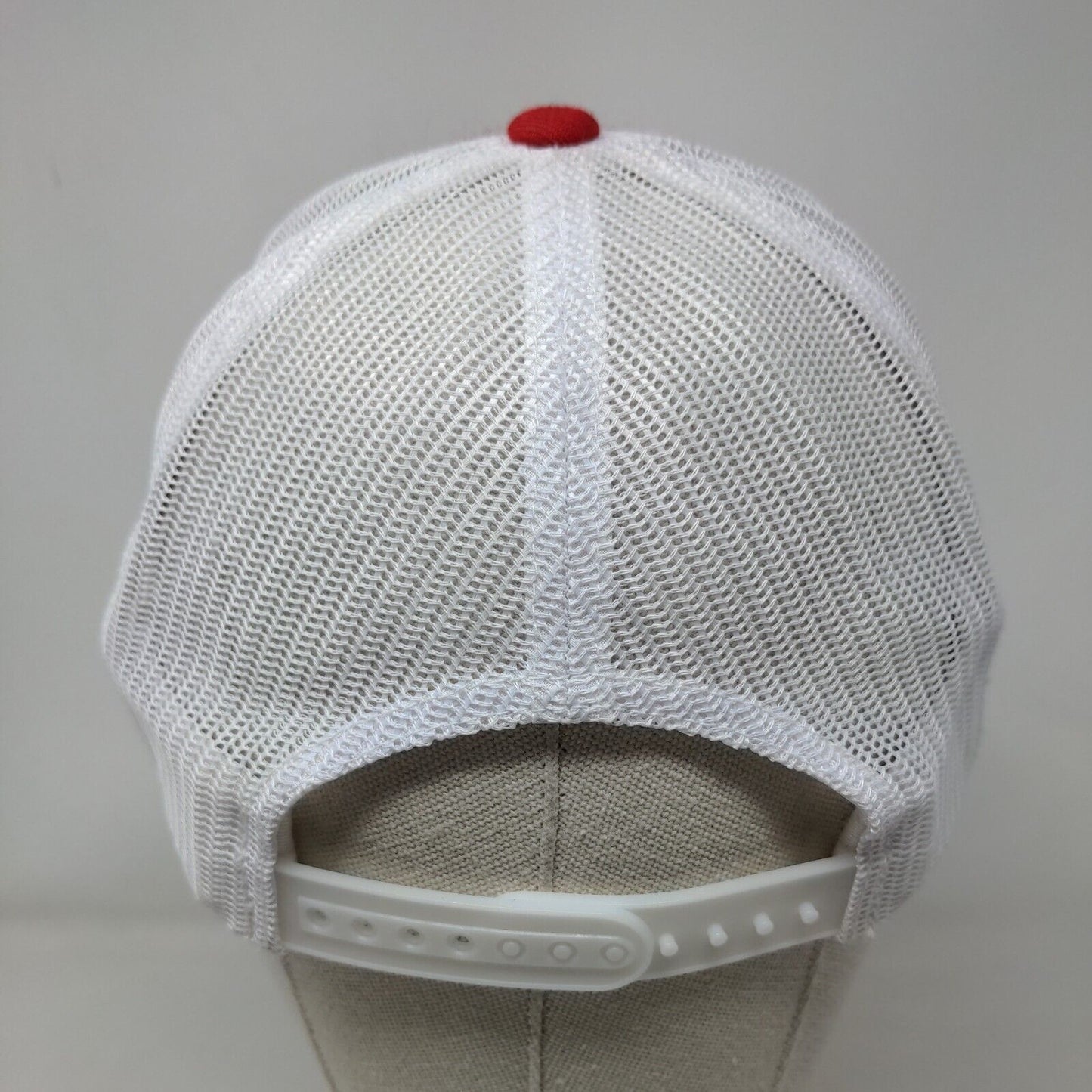 Crossover Symmetry Snapback Mesh Back Trucker Hat Red M/L Richardson