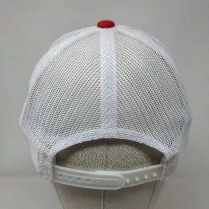 Crossover Symmetry Snapback Mesh Back Trucker Hat Red M/L Richardson