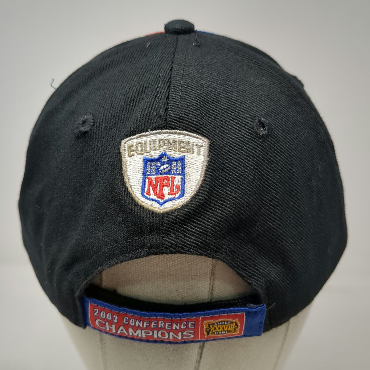 New England Patriots NFL Reebok Black One Size 2003 AFC Conference Champions Hat