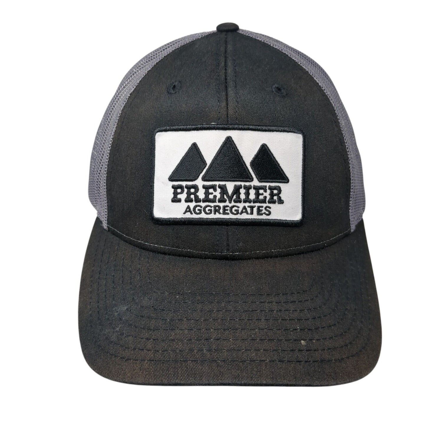 Premier Aggregates Patch Snapback Trucker Hat Black M/L Mesh Back