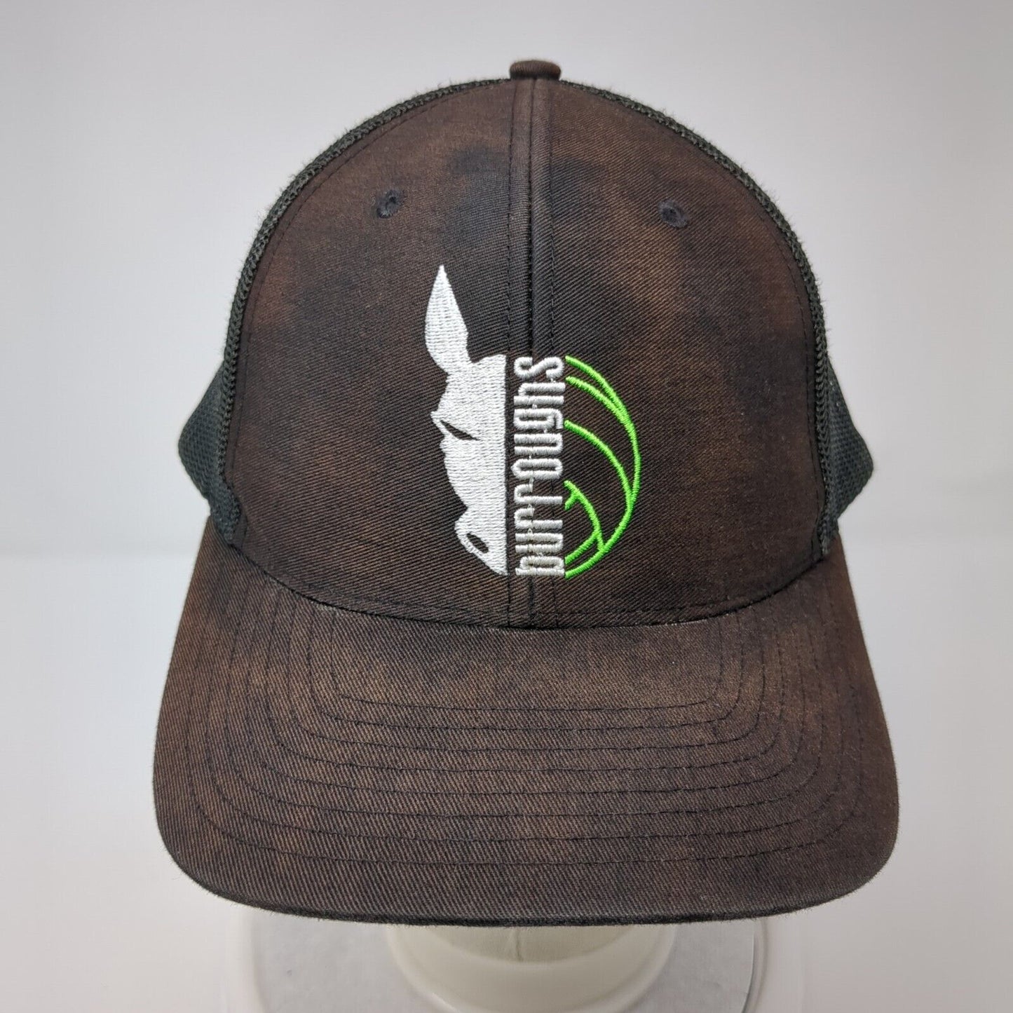 Burroughs Snapback Trucker Hat Black One Size Mesh Back Richardson