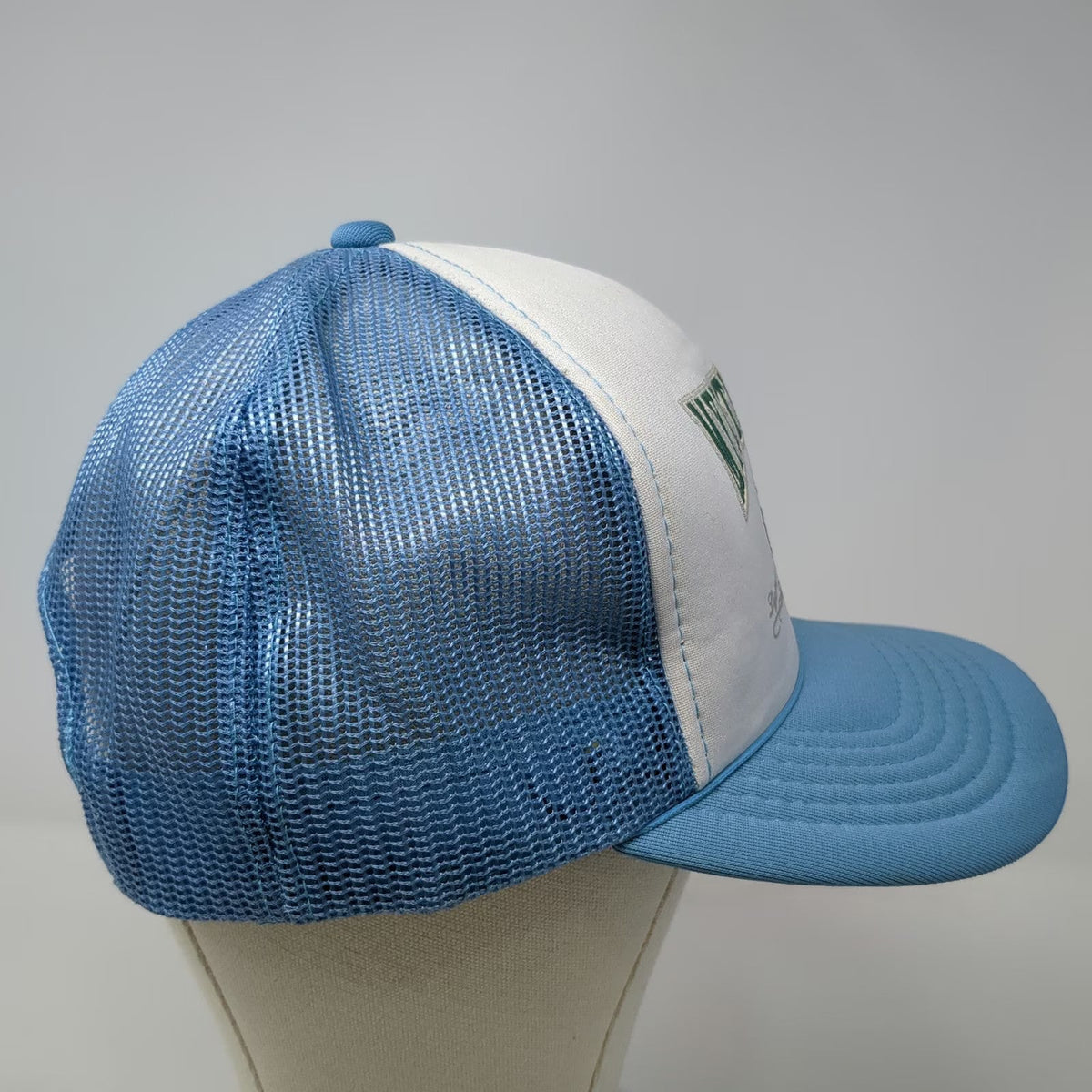 Trucker Hat Blue One Size Myrtle Beach Sailboat Snapback Mesh Foam Front Hat