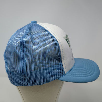 Trucker Hat Blue One Size Myrtle Beach Sailboat Snapback Mesh Foam Front Hat