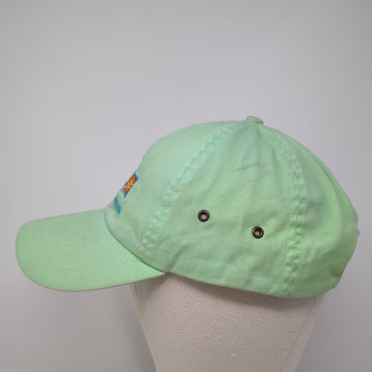 Up North Wisconsin Strapback Baseball Cap Green One Size Adjustable Embroidered