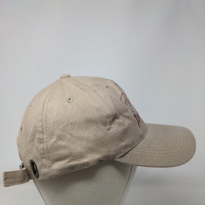 The Tool Shed Greenville SC Slideback Hat Tan OSFA Embroidered Four Seasons