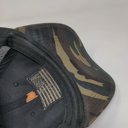 American Flag Snapback Trucker Hat Camouflage OS Mesh Back Patriotic H3 Headwear