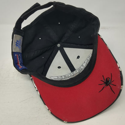 H3 Sportgear American Chopper Baseball Cap Black Red One Size Spiderweb Hat