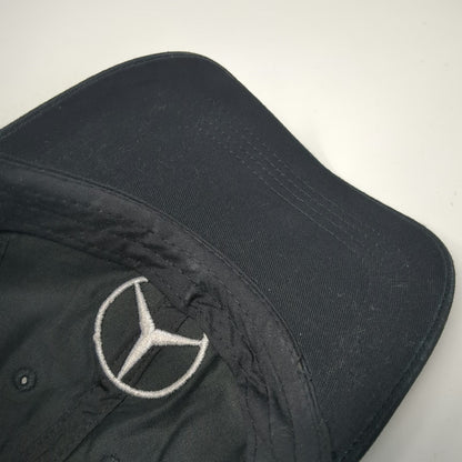 Mercedes-Benz Baseball Cap Black One Size Slideback Embroidered Logo Cotton Hat