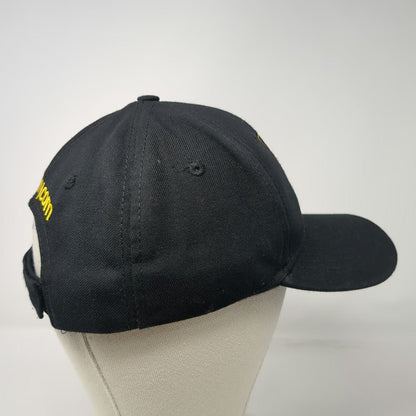 U.S. Army Baseball Cap Black Gold One Size USA Made Strapback Military Hat