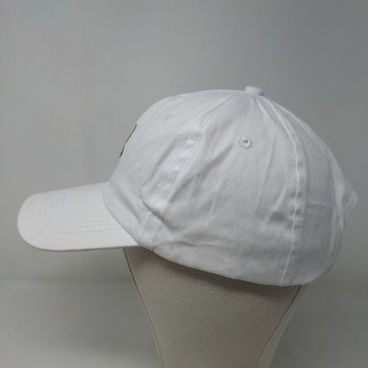 Hit Wear Men's Strapback Hat White OSFA Embroidered Unified Logo Cotton