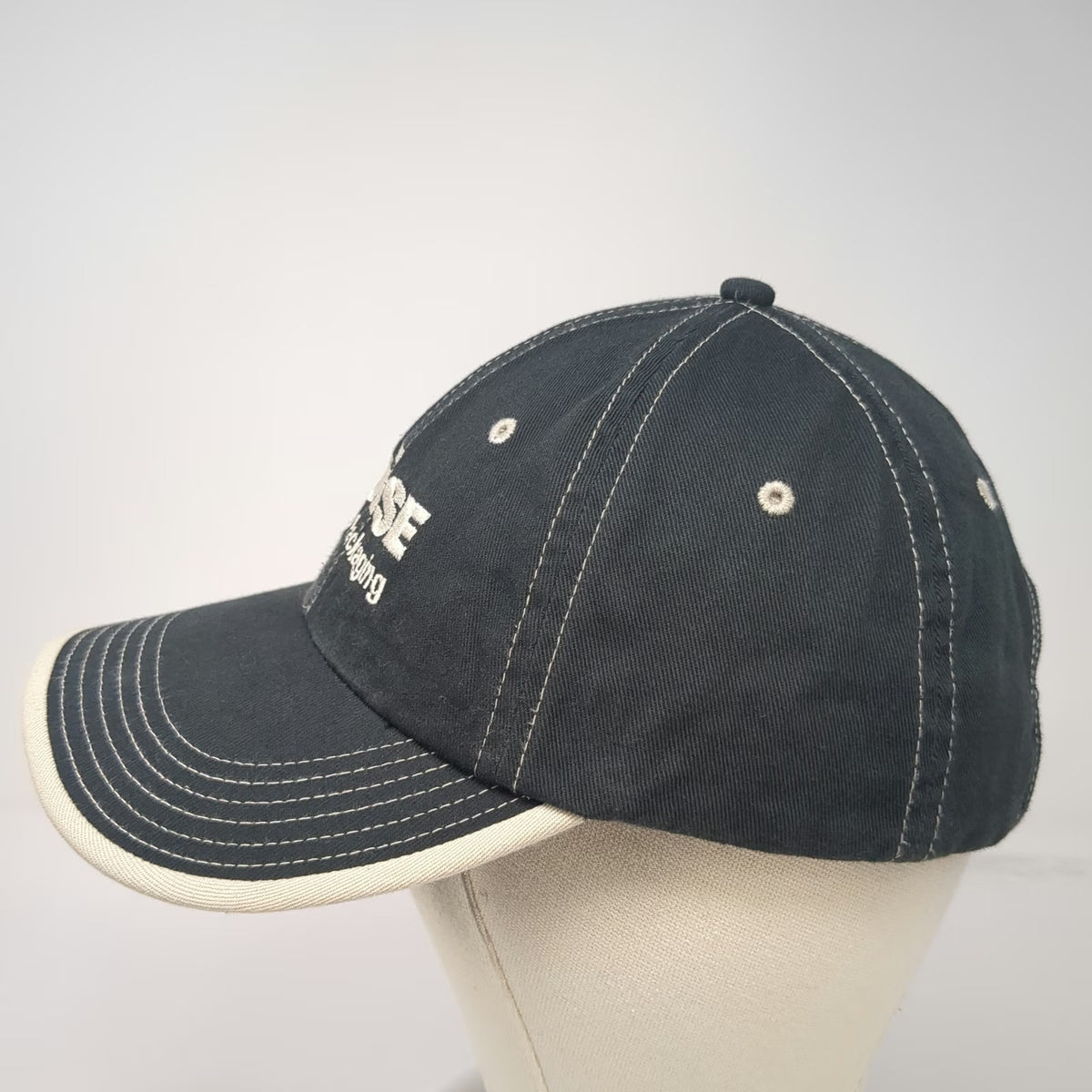 Port Authority Baseball Cap Black One Size Strapback Boise Burley Packaging Hat
