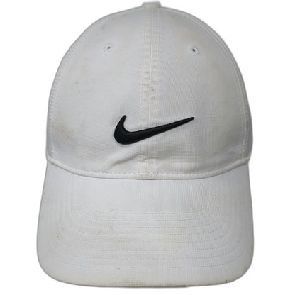 Nike Baseball Cap White Black One Size Dri-Fit Legacy91 Swoosh Strapback hat